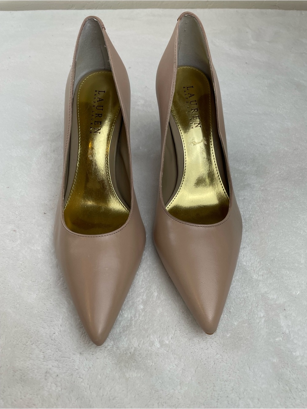 Lauren Ralph Lauren Blush Nude Pointed Toe Pumps